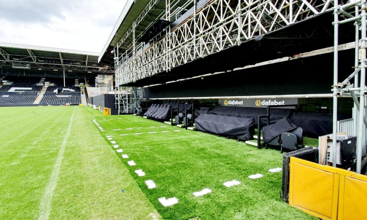 Commercial artificial grass at Fulham FC
